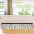 thumbnail image 5 of BALUS U Shaped Sectional Sofa, Convertible Modular Sectional Sofa with Storage Ottomans, 6 Seater Furniture Sets for Living Room (Beige), 5 of 9