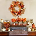 thumbnail image 6 of Fall Wreath for Front Door, Autumn Thanksgiving Door Wreath Fall Decor,Artificial Fall Harvest Wreath for Front Door Outside,Seasonal Touch Fall Decor for Indoor Outdoor Home Porch(Z9-A), 6 of 7