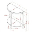 thumbnail image 5 of Bowery Hill Transitional Wood 1-Shelf Console Table in Antique Gray, 5 of 5