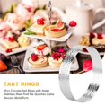 thumbnail image 4 of 30 Piezas de Anillos Circulares para Tartas de 9 cm con Agujeros, de Acero Inoxidable, para Postres, Tartas, Frutas, Quiches, Pasteles, Mousse, Moldes para Hornear en la Cocina, 4 of 5
