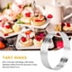 thumbnail image 3 of Paquete de 30 Anillos Circulares para Tartas de 12 cm con Agujeros, de Acero Inoxidable, para Tartas, Quiches, Pasteles, Mousse, Moldes para Hornear en la Cocina., 3 of 5