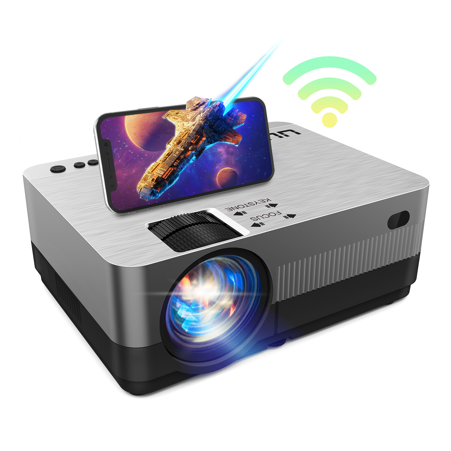 UUO Mini Wifi Projector, 250'' Large 