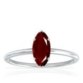 thumbnail image 1 of GemsNY July Birthstone - Dainty Marquise Four Prong Ruby Solitaire Ring (Grade - AAA | 1.50cts.), 1 of 4