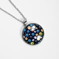thumbnail image 4 of Baseball Elegant Glass Circular Pendant Necklace - Stylish Necklaces for Women, 4 of 5