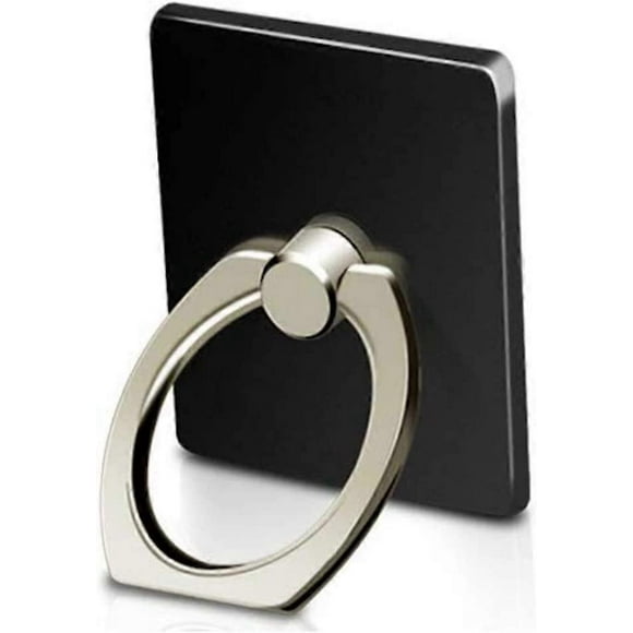 Cell Phone Holder Ring, 360 Rotation, Smartphone Holder for iPhone XS X 8 7 6S 6 5S 5C 5, Samsung Galaxy S9 S8 S7Edge S7 S6 Note 8 5 (Black)