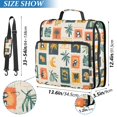 thumbnail image 2 of FORMRS Zipper Binder with Shoulder Strap 2-inch Ring 500 Sheet Capacity File Bag, Beige Playful Stamp, 2 of 5