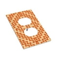 thumbnail image 7 of DouZhe 1-Gang Duplex Outlet Cover, Geometric Zigzag Style Decorative Wall Plates, 7 of 7