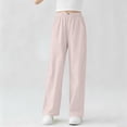 thumbnail image 5 of HAPIMO Girls Kids Multi Color Drapey Wide Leg Pants Elastic Waist Casual Trousers for Daily Wear Pink 5 Years, 5 of 7