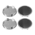 thumbnail image 1 of 4pcs Black Base 65mm Dia 6 Clips Wheel Tyre Center Hub Caps Cover for Car Auto Vehicle Carbon Fiber Pattern Sticker, 1 of 1