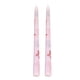thumbnail image 2 of Pack de 2 velas románticas de varilla larga | Vela nupcial francesa impresa | Cera inodora, artesanal | Decoración de cumpleaños y fiestas con estampados coloridos | Largo Ardor | Ecológico, 2 of 7