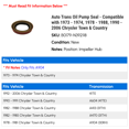 thumbnail image 2 of Auto Trans Pump Seal - Compatible with 1973 - 1974, 1978 - 1988, 1990 - 2006 Chrysler Town & Country 1979 1980 1981 1982 1983 1984 1985 1986 1987 1991 1992 1993 1994 1995 1996, 2 of 2