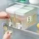 thumbnail image 1 of Dispensador de bebidas frías de 3,5L con rejilla de hielo y grifo - jarra de zumo blanco o verde para limonada, té helado y agua, 1 of 9