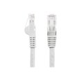 thumbnail image 2 of StarTech.com Câble Ethernet CAT6 de 4 Pi, RJ45 Sans Accroc 10 Gigabits 650 MHz Cordon de Pose PoE 100 W, CAT 6 Câble Réseau UTP 10 Gbe avec Soulagement des Taches, Blanc, Testé par Fluke/le Câblage Est Certifié UL/TA - Catégorie 6 - 24 AWG (N6PATCH4WH) - Câble de Pose - RJ-45 (m) vers RJ-45 (m) - 4 Pi - UTP - CAT 6 - Moulé,, 2 of 3