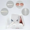 thumbnail image 2 of Vastsoon Contact Lens Case, Portable Cute Eye Contacts Colored Lenses Applicator Remover Tool Kit with Mirror Solution Bottle for Travel Daily Outdoor (Square, Rose Gold), 2 of 6
