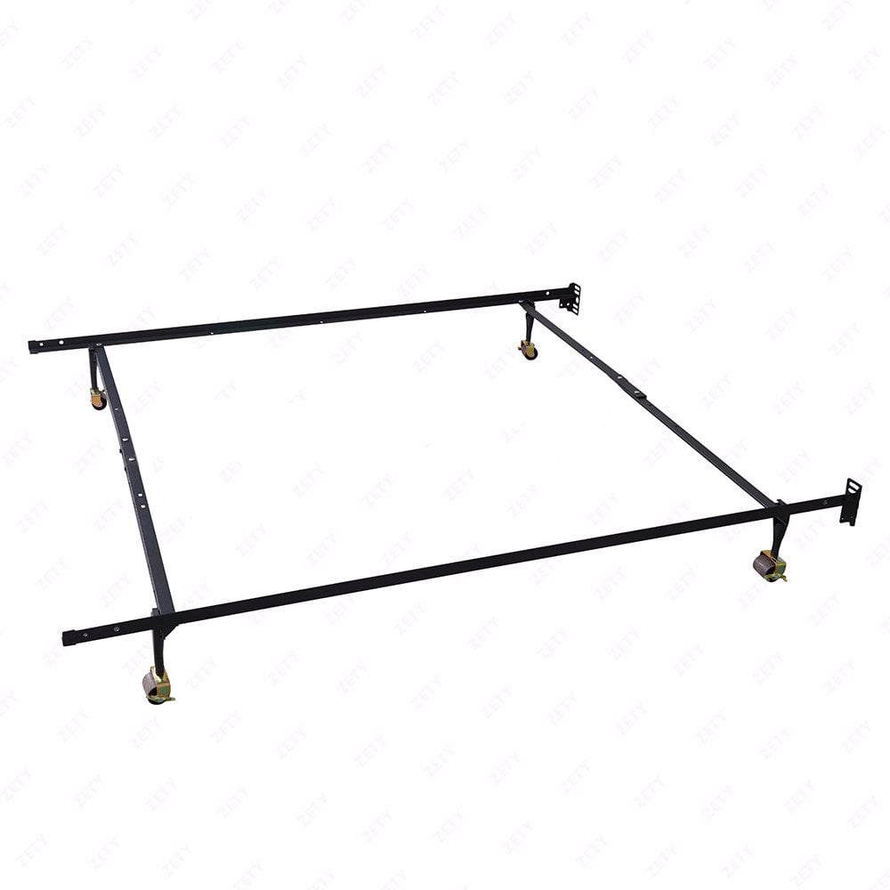 Bed Frame Metal Platform Bed Adjustable Heavy Duty Fits Twin/Full/Queen Steel 