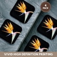 thumbnail image 6 of 3drose, Tropical Bird of Paradise, Set of 4 Coasters - Soft, 6 of 7