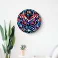thumbnail image 4 of 14 Inch Wall Clock Battery Operated Silent Clock Decorative for Office, Kitchen, Outdoor, Living Room，Spring Butterfly Graceful, 4 of 4
