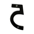 thumbnail image 2 of NACH Magnetic House Address Number, Black Aluminum, 4 inch, Number 5, HH-4MAG-BLK-5, 2 of 5
