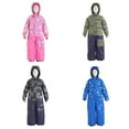 thumbnail image 3 of GYRATEDREAM Toddler Girls Boys One Pieces Snowsuit Overalls Baby Windproof Snowproof Ski Suits Jumpsuits Kids Waterproof Winter Outdoor Coat Print Jacket for 9 Months-7 Years, 3 of 3