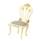 thumbnail image 2 of Silla de casa de muñecas escala 1:12, mini silla de comedor, adorno, accesorios, colección, miniatura Azul claro, 2 of 9