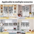 thumbnail image 6 of Gray Botanical Kitchen Curtains 96 Inch Length, Watercolor Spring Summer Eucalyptus Leaves Grommet Top Bedroom Living Room Curtains, Light Filtering Cafe Curtain Drapes 2 Panels Set 104''x96'', 6 of 9