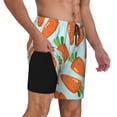thumbnail image 3 of Gaeub Cartoon Carrot Mens Swim Trunks Stretch Beach Shorts Quick Dry for Men Swim Shorts Swimwear with Pockets- Medium, 3 of 9