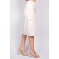 thumbnail image 4 of Faux Leather High-rise Cargo Skirt, 4 of 5