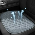 thumbnail image 1 of Cojín de asiento de coche con gel refrescante | Cojín transpirable de verano para conducir | Cojín refrescante de seda helada para viajes largos y comodidad sedentaria, 1 of 9