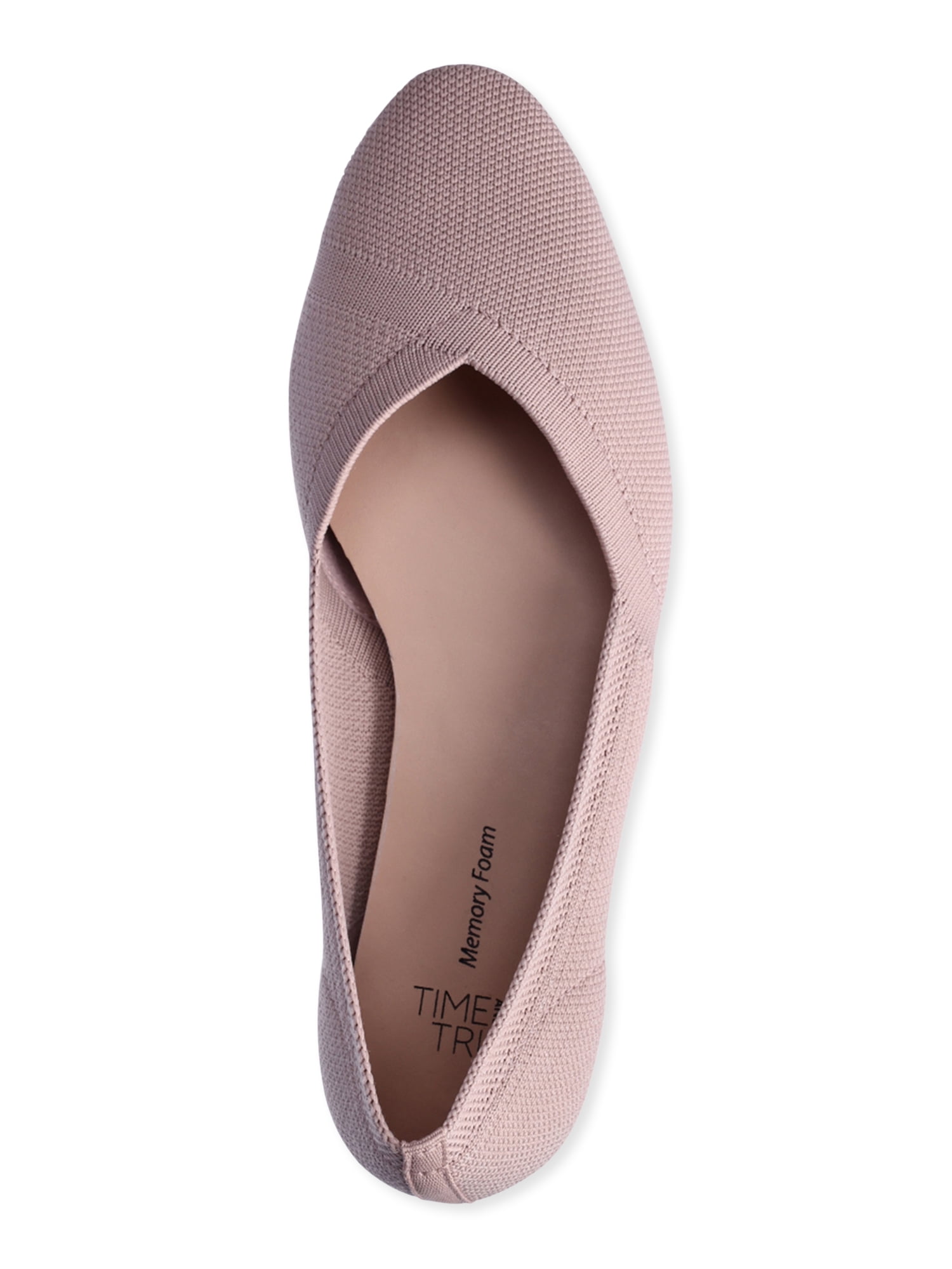 Time and Tru Women's Knit Ballet Flats