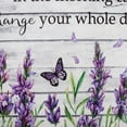 thumbnail image 2 of Inspirational Quotes and Purple Butterfly Canvas Wall Art Lavender Floral with Green Leaf Wall Art for Bathroom Living Room Bedroom Vintage Picture Wall Decor Framed Bedroom Wall Art,12x16, 2 of 6