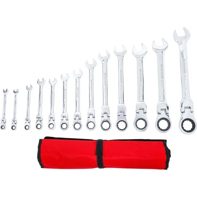 Juego 13 PZA llave combinada con matraca BGS 30012 6-32 MM