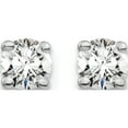 thumbnail image 3 of 14K White Gold Lab Grown Diamond 1/2Ctw Si1/Si2, G H I, 4 Prong Earrings Made In United States em1006-050-wlg, 3 of 5
