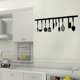 thumbnail image 1 of unbranded Sticker Para Pared Con De Cubiertos Negro Ideal Para De Cocina, 1 of 8