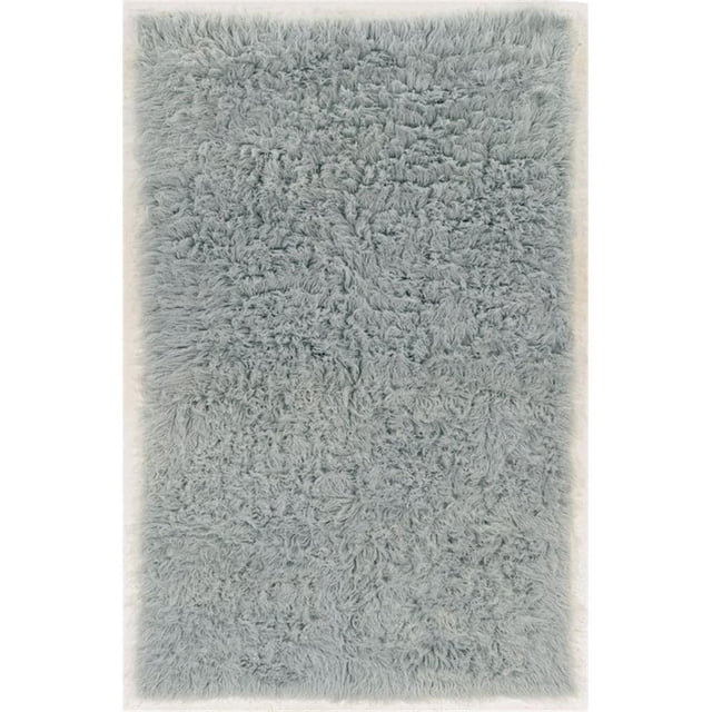Riverbay Furniture 8' x 10' Flokati Rug in Light Gray