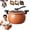 Orange, variant on Micro Pressure Cooker Pot, Multifunctional Large Capacity Non-Stick Pressure Cooker, Low Pressures Pot, Anti-Scalding Handle Fast Cooking Pots for All Stovetops (Orange)