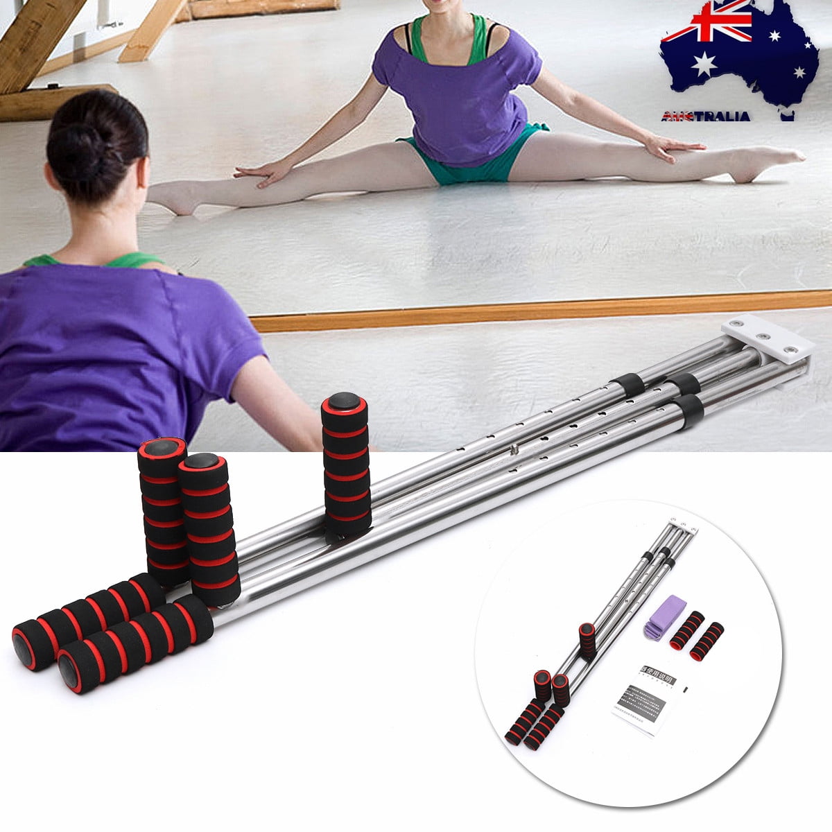 Leg Stretcher Legs Extension Split Machine Portable 3 Bar Flexibility