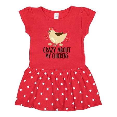 

Inktastic Cute Chicken Farming Gift Toddler Girl Dress