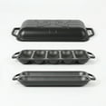 HAWOK Pre-seasoned Cast Iron French Baguette Baker, Hot Dog Bake Tray ...