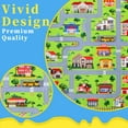 thumbnail image 6 of ZACOO Play Game Area Rug 3x5 Non Slip Kids Foam Rug Car Rug Kids Educational Rug Play Mats for Babies and Toddlers Nursery Rug, Grey, 6 of 7