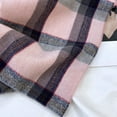 thumbnail image 4 of Winter Scarf for Women Plaid Shawl Warm Flow Suger Scarf Check Tartan Warm Soft Shawls Wraps Fall Pink One Size, 4 of 5