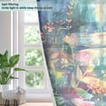 thumbnail image 4 of Dragonfly Garden Flowers Blackout Curtains Thermal Insulation 63 inch Grommet for Bedroom Living Room Bathroom Kitchen Windows 2 Pack, 4 of 6