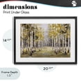 thumbnail image 4 of Stupell Industries Traditional Impressionist Birch Trees & Fall Leaves Black Framed Print Under Glass, 20 x 14, by Jacky Ngan, 4 of 8