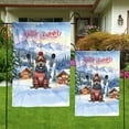 thumbnail image 4 of Hello Welcome Winter The Ski Pitbull Snowy Day Garden Flag 12x18in Double Sided Terrier Dog Lover Outdoor Decor - 13013, 4 of 5
