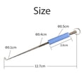 thumbnail image 3 of Fishing Hook Remover 2PCS Stainless Steel Fishhook Dehooker Hook Detacher Extractor Rapid Decoupling Fishing Tools 2PCS, 3 of 6