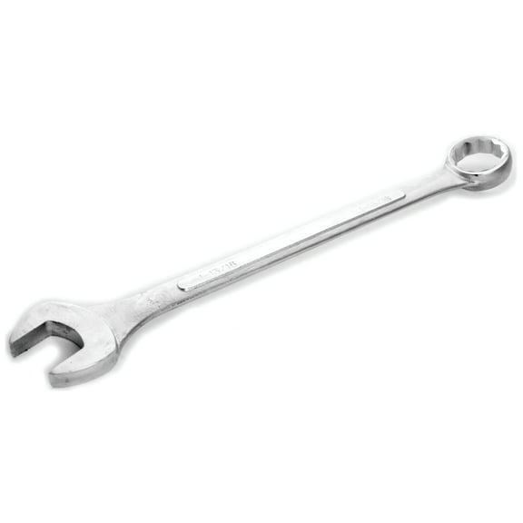 Performance Tool W379B 1-13/16 in. Jumbo Combination Wrench, Drop-Forged Chrome Alloy Steel, Satin Chrome Finish, Rounded Box End