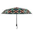 thumbnail image 2 of Fantasy Mandala Compact Sun Umbrella Windproof Travel Umbrellas for Rain Strong Portable UV Protection, 2 of 8