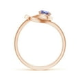 thumbnail image 2 of ANGARA Natural Solitaire Tanzanite Infinity Knot Ring in 14K Rose Gold for Women (Size-5mm) | December Birthstone, Birthday, Anniversary, Jewelry Gift for Women | Natural Tanzanite Ring, 2 of 9