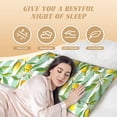 thumbnail image 4 of Gaeub Lemon Printed Long Body Pillowcase Envelope Closure 1 Pack Wrinkle for Night Sweats - 20x54 in, 4 of 8