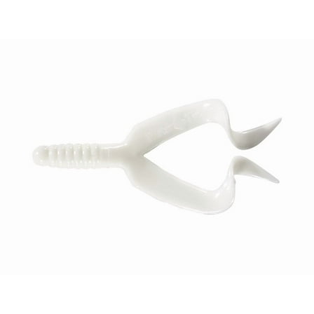 Mister Twister Double Tail 4" Grub White 10PK