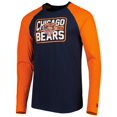 thumbnail image 2 of Men's New Era Navy Chicago Bears Current Raglan Long Sleeve T-Shirt, 2 of 3